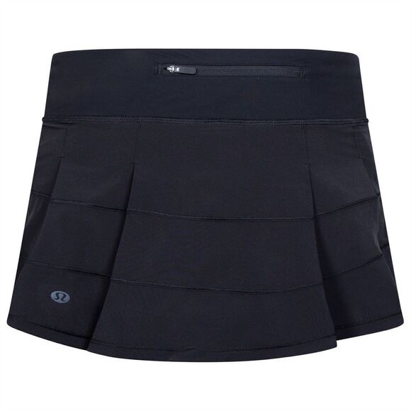 lululemon x TRENDYGOLF Womens Pace Rival Mid-Rise Skirt Black - 2023 size 10 - Picture 1 of 9